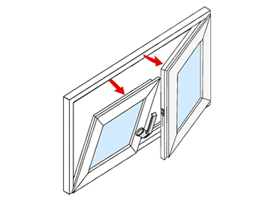 Tilt and tilt/turn